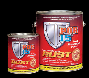 POR-15 45004 Gloss Black Rust Preventive Paint - 1 Quart