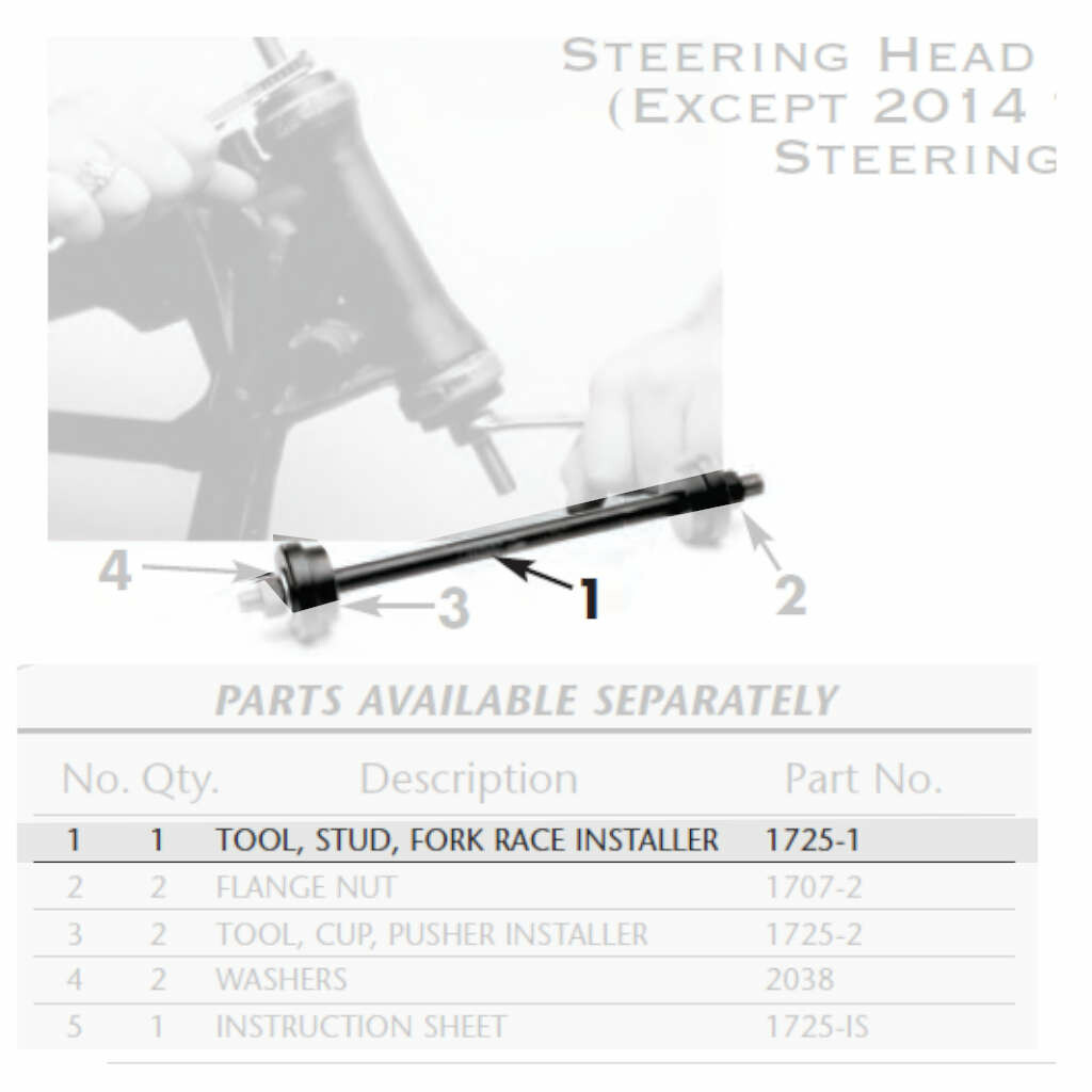 STUD,FORK RACE INSTLR TOOL,