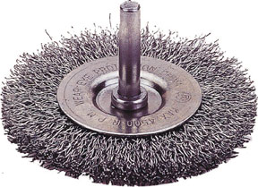 WHEEL BRUSH CRIMPED WIRE 3"