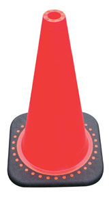 18" SAFETY CONE - ORANGE