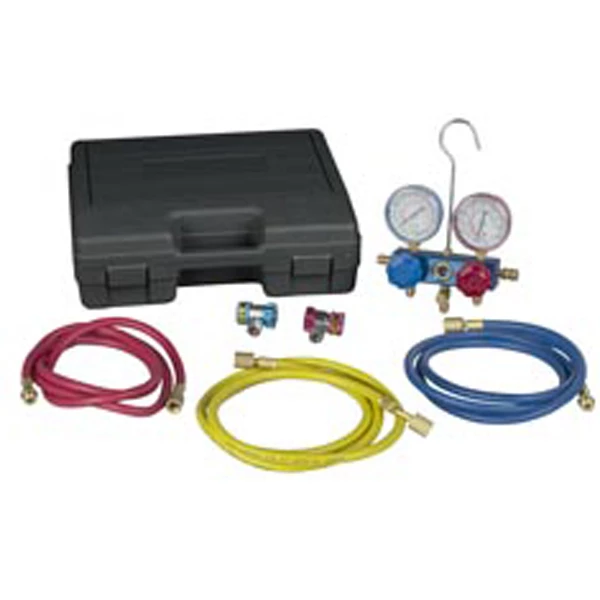 R134 aluminum manifold and hoses (image for) R134 aluminum manifold and hoses