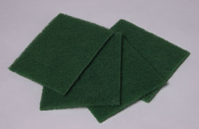 GREEN SCUFF PADS 9" X 6"