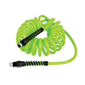 1/4"X15' PU RECOIL HOSE GREEN