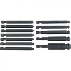 SET 12 BALL END POWER BITS, 5/64-1/2"