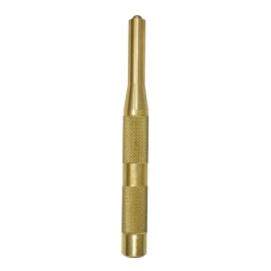 BRASS PUNCH PILOT 5/64 X 5/16 X 4 ON .250 ROUND