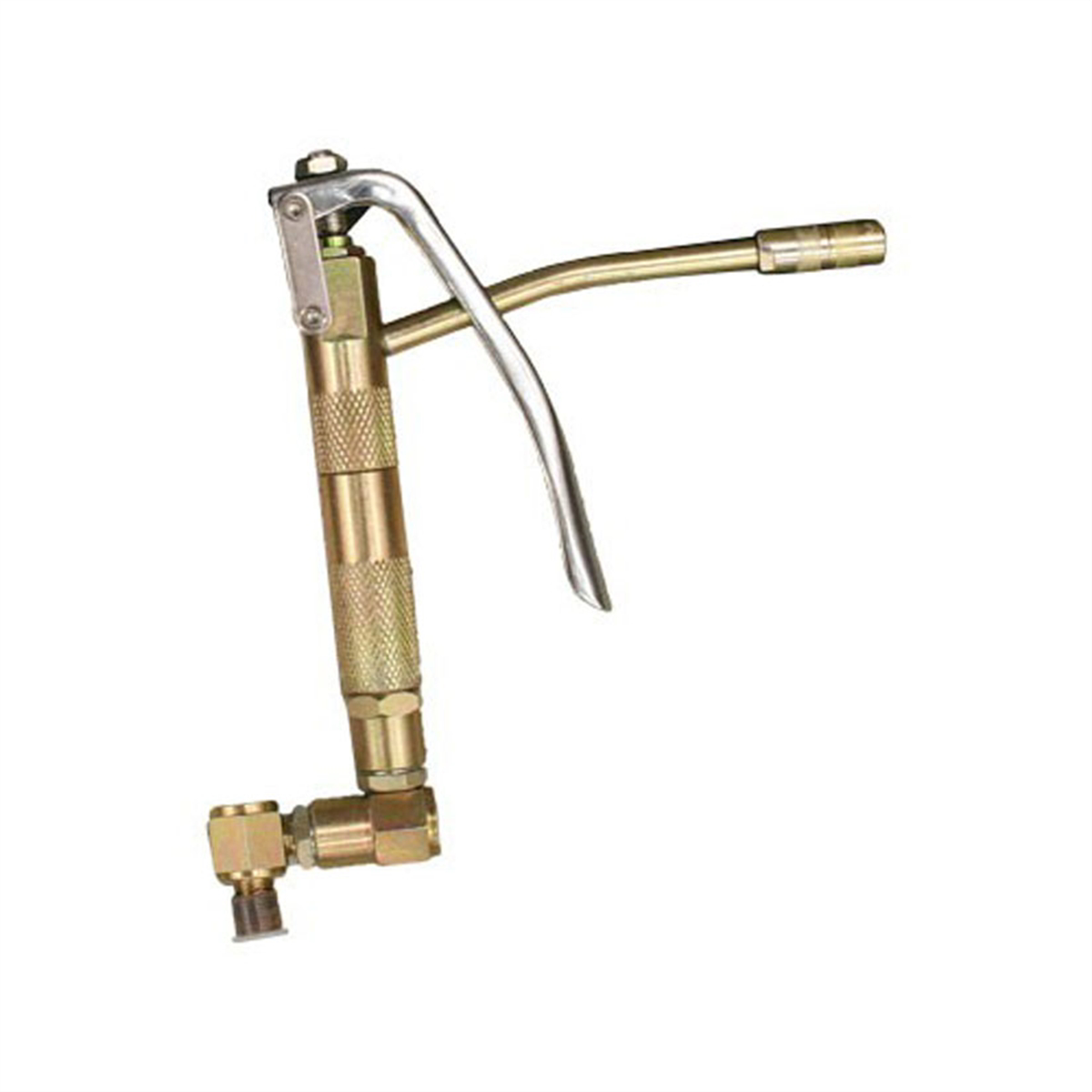 Grease Gun With Rigid Line And Swivel Fitting