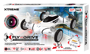 White Quad Copter Car Drone