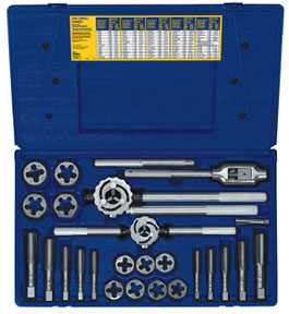 25PC MET TAP & DIE SET