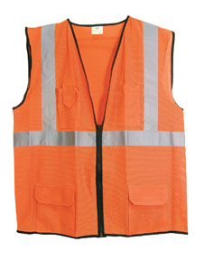 CLASS 2 SURVEY VEST ORG XL