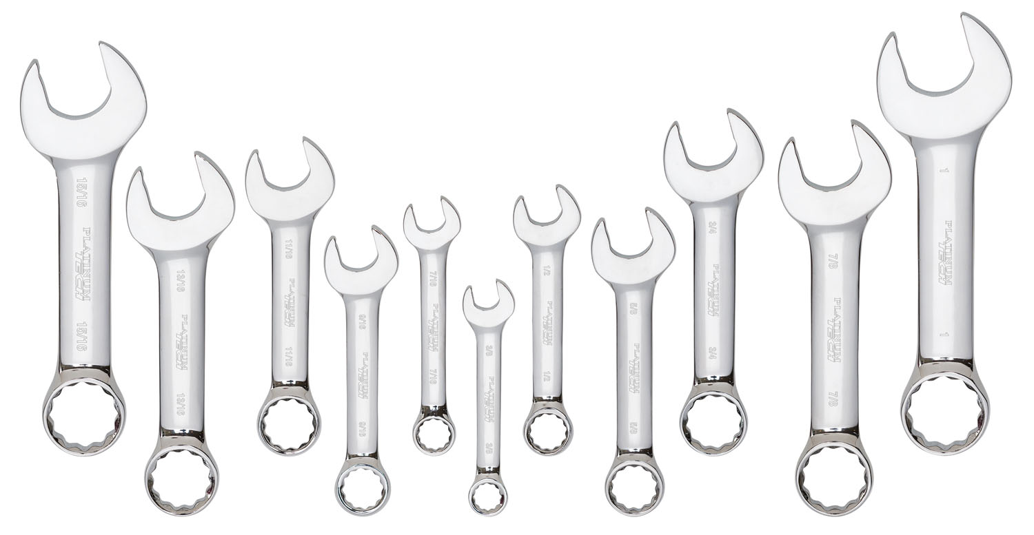 11PC SAE STUBBY WRENCH SET