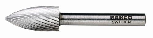 1/2" Head Diameter High Speed Steel Rotary Burrs Arch Pointed No