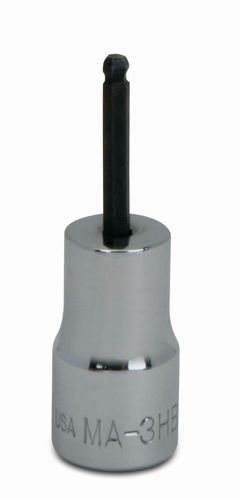 1/4" Drive SAE 1/8" Ball Tip Hex Bit Socket