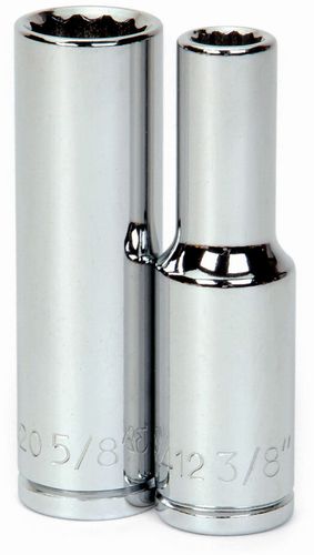 1/2" Drive 12-Point SAE 1-1/4" Deep Socket