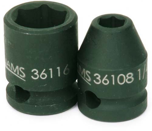 3/8" Drive Standard Impact Socket 6-Point 1