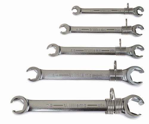 Tools@Height 5 pc SAE Double Head Flare Nut Wrench Set