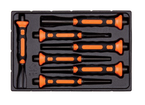 7 Pc Soft Grip Pin Punch Set