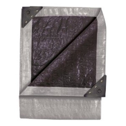 6' x 8' Dbl Duty Tarp Slv/Blk