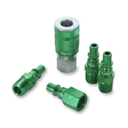 B 5pc 1/4" Green Coupler & Plu