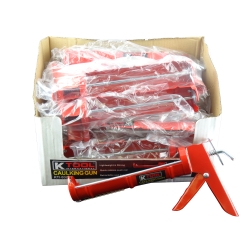 Caulking Gun, Steel Half Barrel Style 12 pack