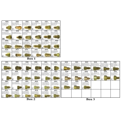 Brass Brake Line Adaptor Assortment - Standard/Metric/Bubble/ I