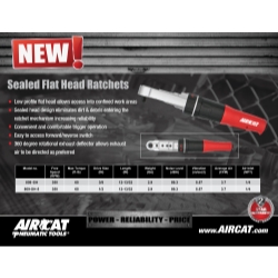 1/2" drive sealed flat head ratchet