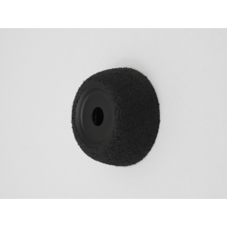 Flared Contour Wheel 2" 3/8" AH 60 grit black