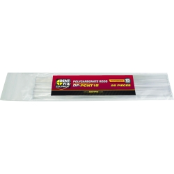 25PK 15mm Poly Plastic Rods