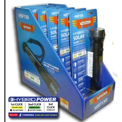 Hybrid Solar Flashlight, 6 PACK