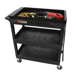 32 x 18 Tub Cart - Three Shelves with Toolbox