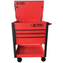 Tool Cart Locking Drawer, Red