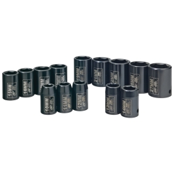 1/2" Drive Metric Impact Socket Set, 14 Piece