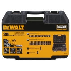 DEWALT 30PC MM 1/2"Drive Impact Combination Set