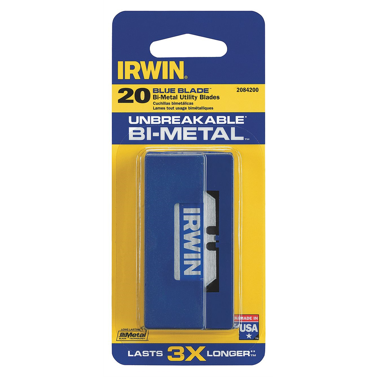 BI-METAL RAZOR BLADES "BLUE BLADE" 20PK