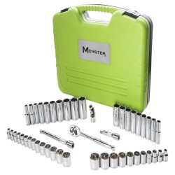 48-PC 3/8" FRACTIONAL SAE METRIC MECH HTOOL SET