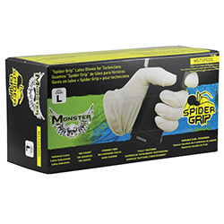 SPIDER GRIP LATEX GLOVES, 100/BOX, X-LARGE