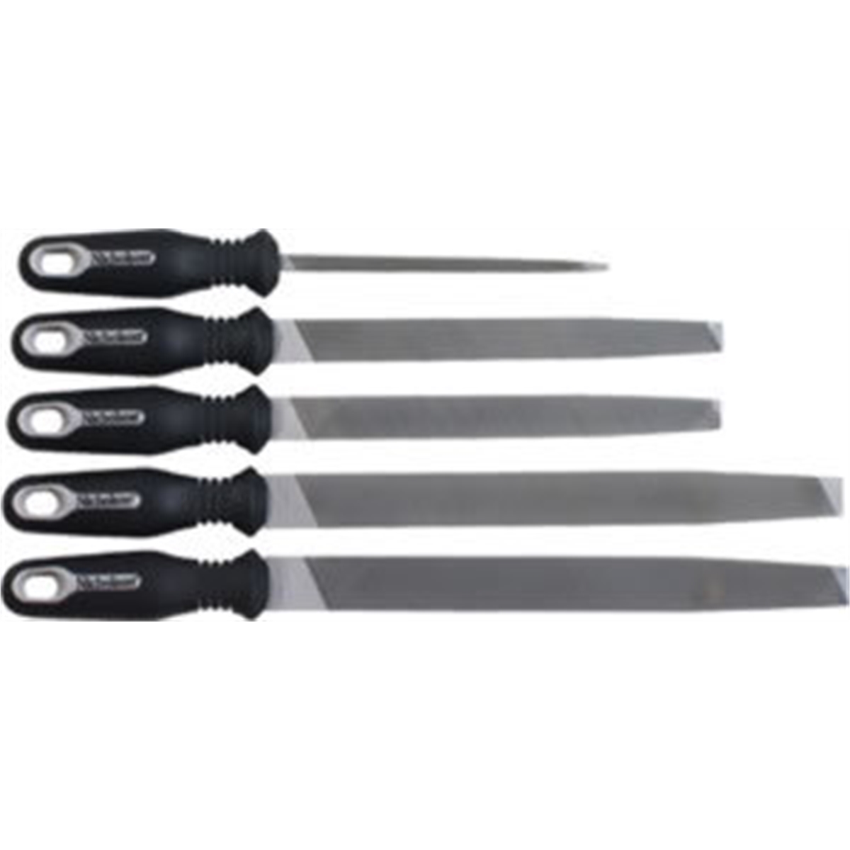 5 PIECE GENERAL PURPOSE FILE KIT ERGONOMIC HANDLES