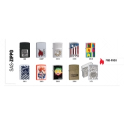 Zippo 10-Piece Lighter Assort Logo