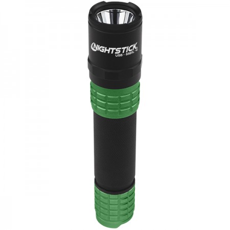 USB Flashlight w/Holster - Green