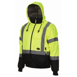 Hi-Vis Insulated Bomber Jacket Yellow-XL