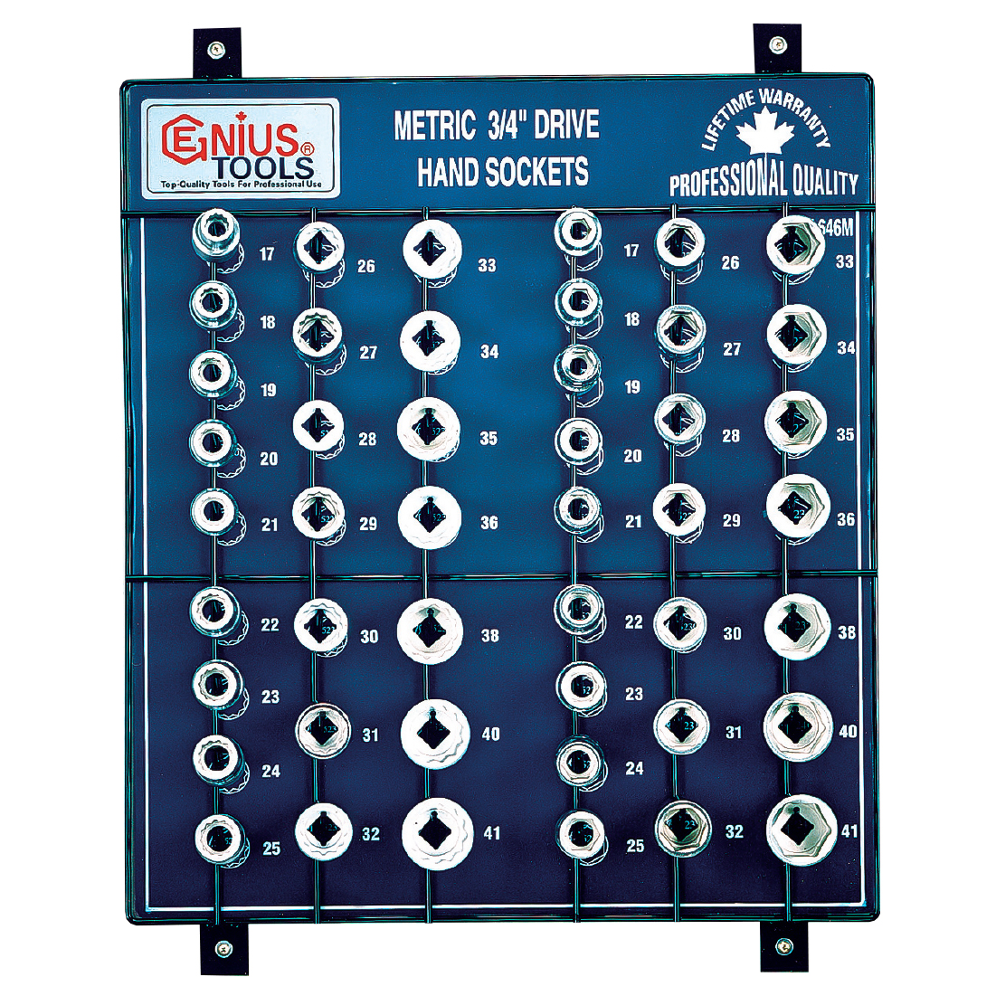 46PC 3/4" Dr. Hand Sockets Display Board