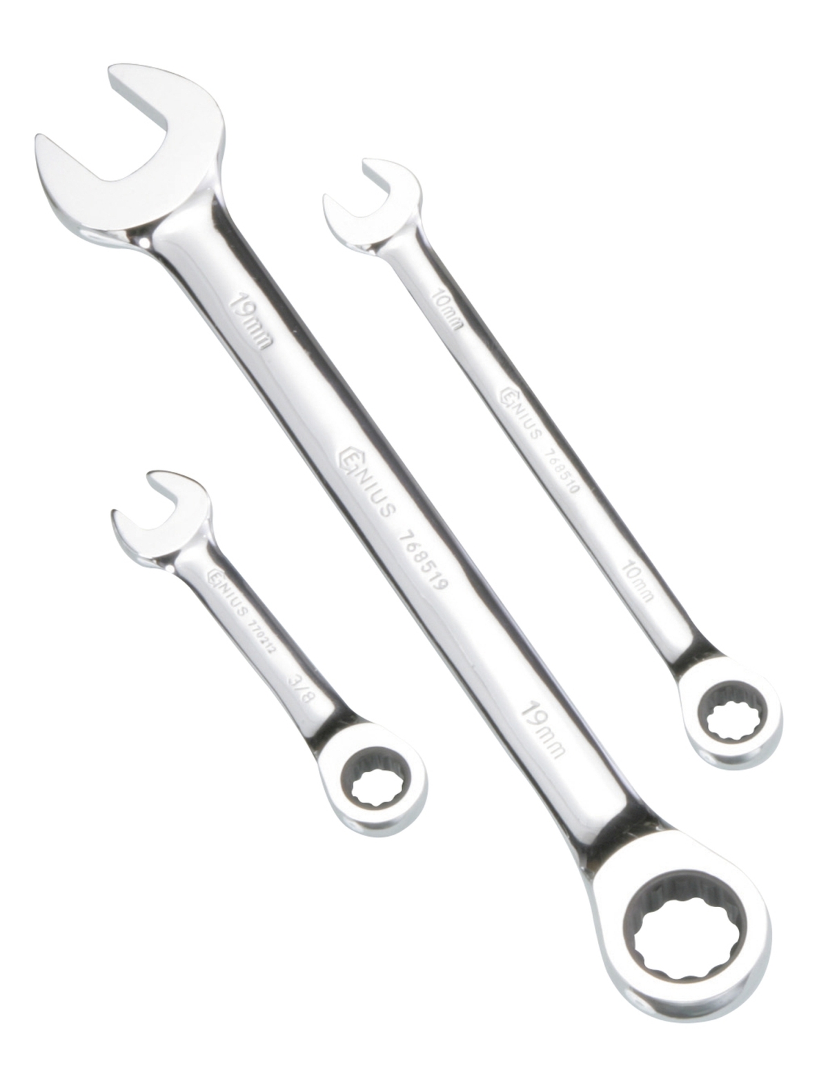 3/4" High PolishedCombination Ratcheting/ Gear Wre