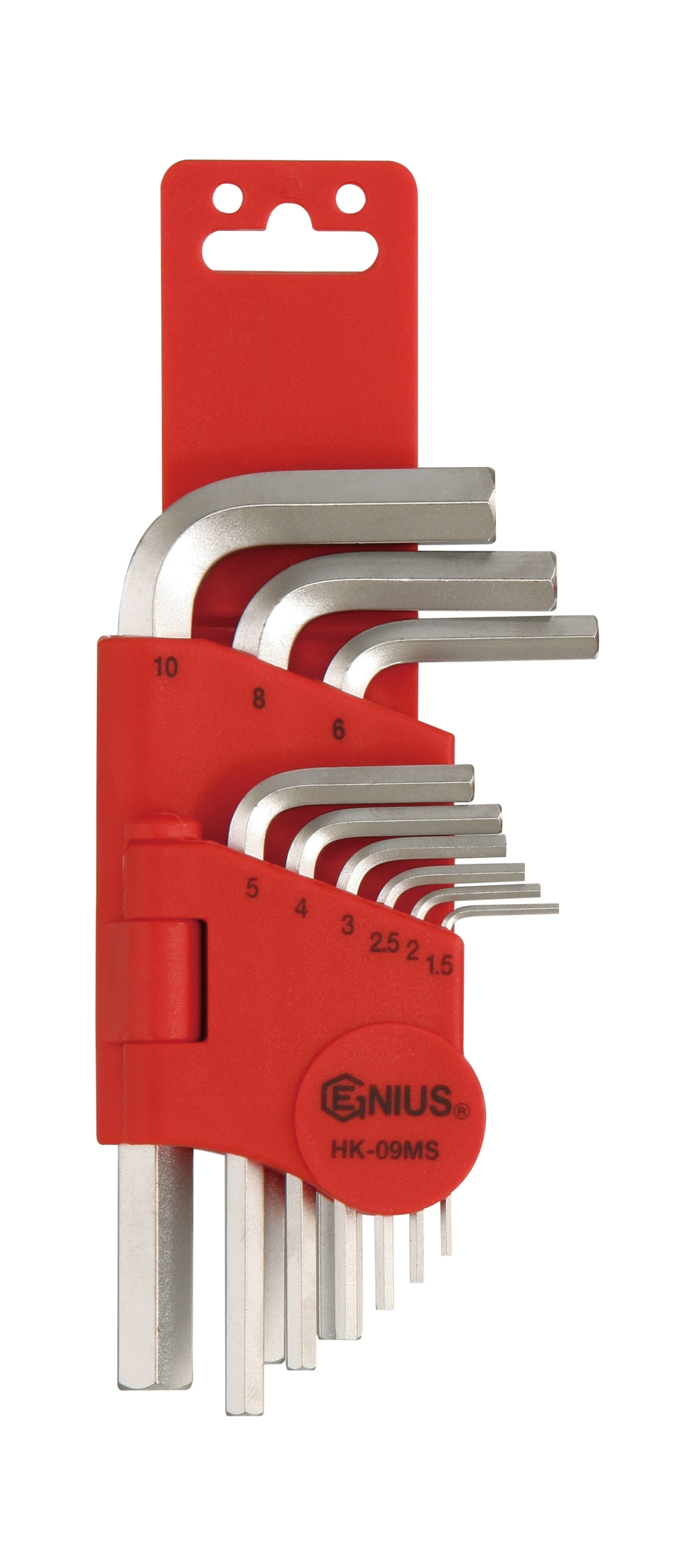 9PC L-Shaped Metric Hex Wrench Set -S2