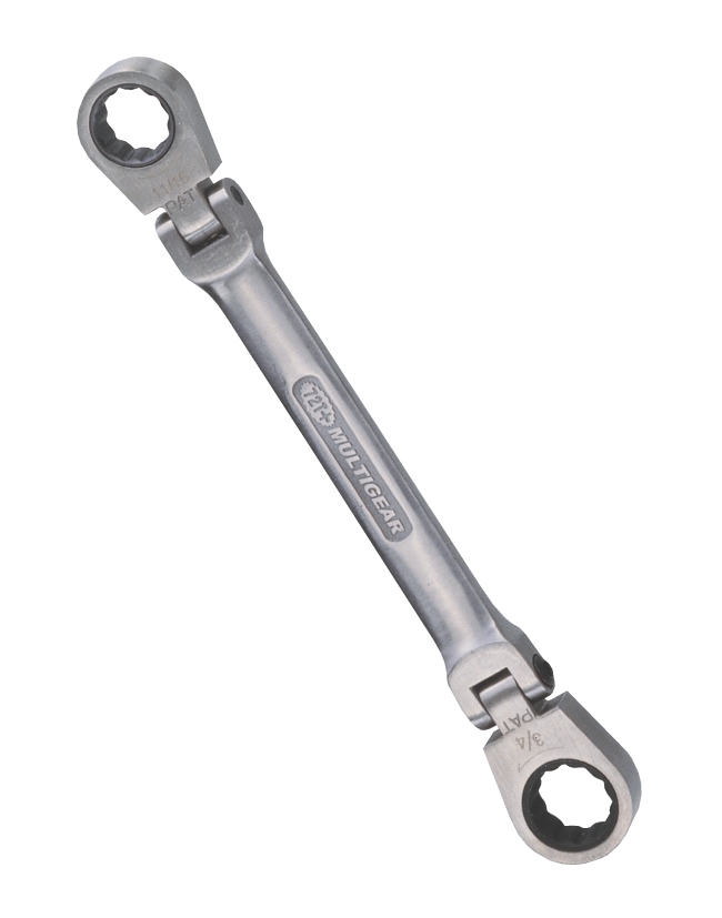 5/16" x 3/8" SAE Double Flex Head Gear Wrench