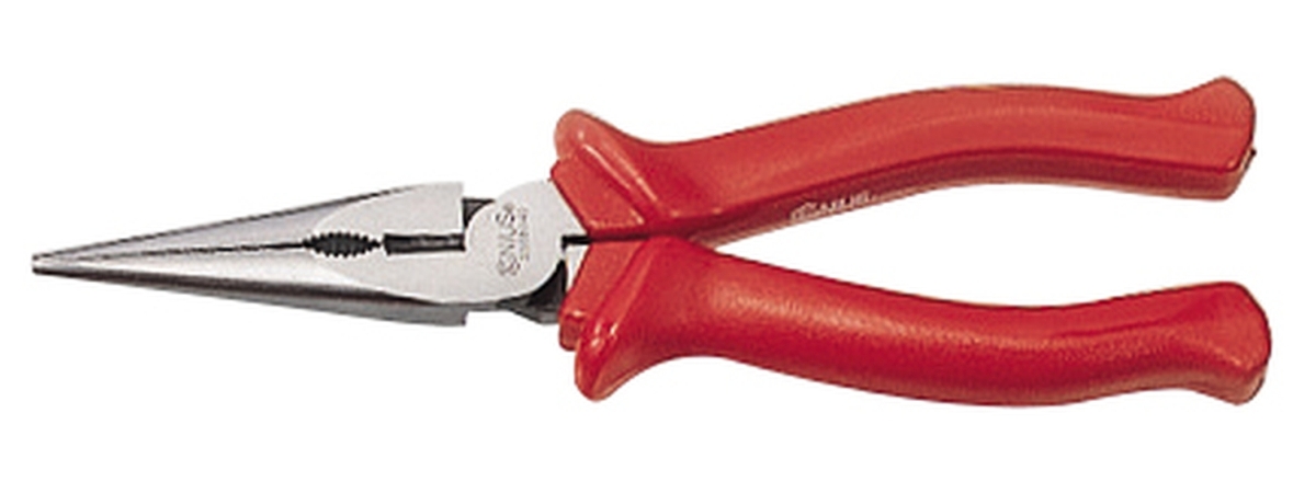 Chain Nose Pliers with Cutter, 6"L