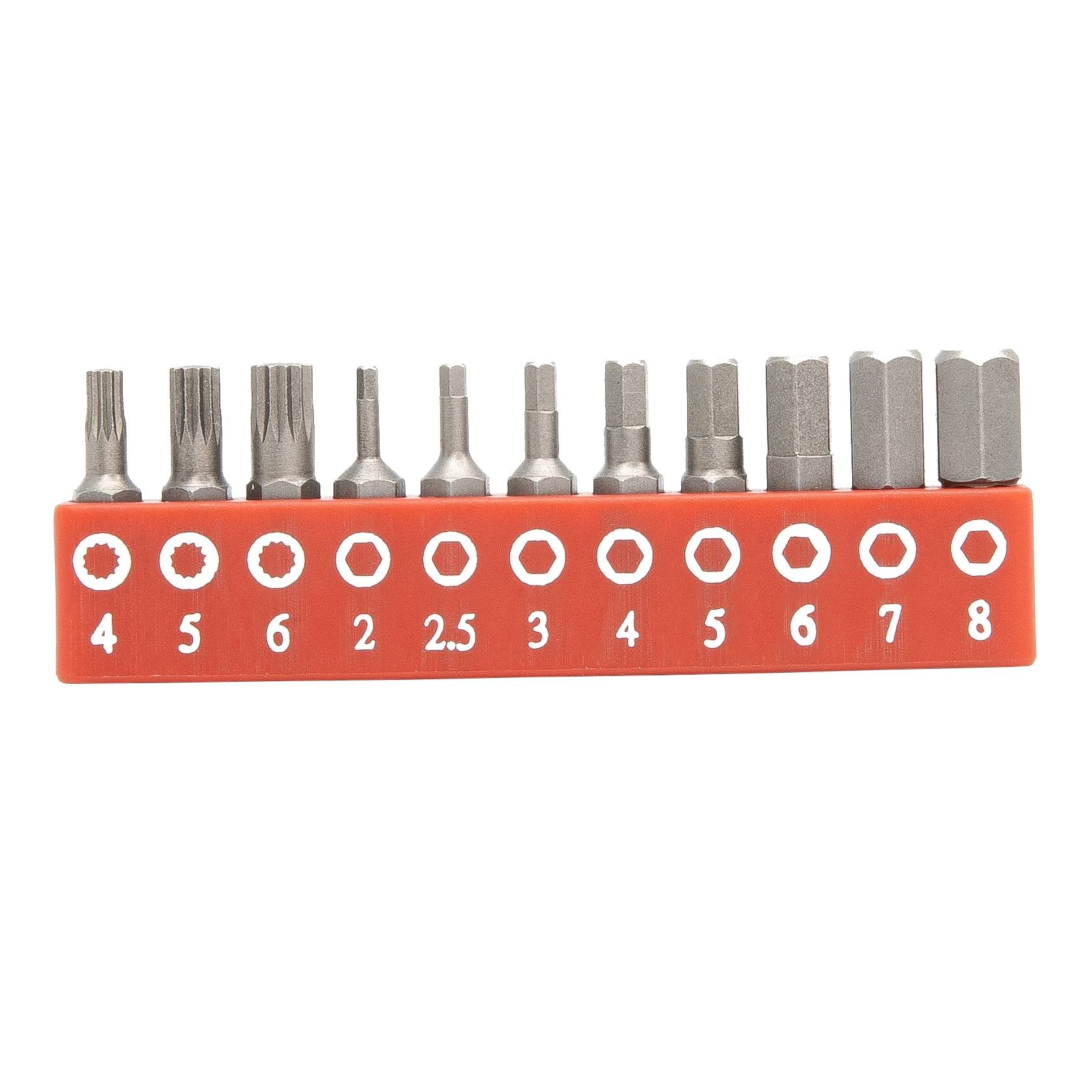 11PC Metric Hex & Triple Square Screwdriver Bit Se