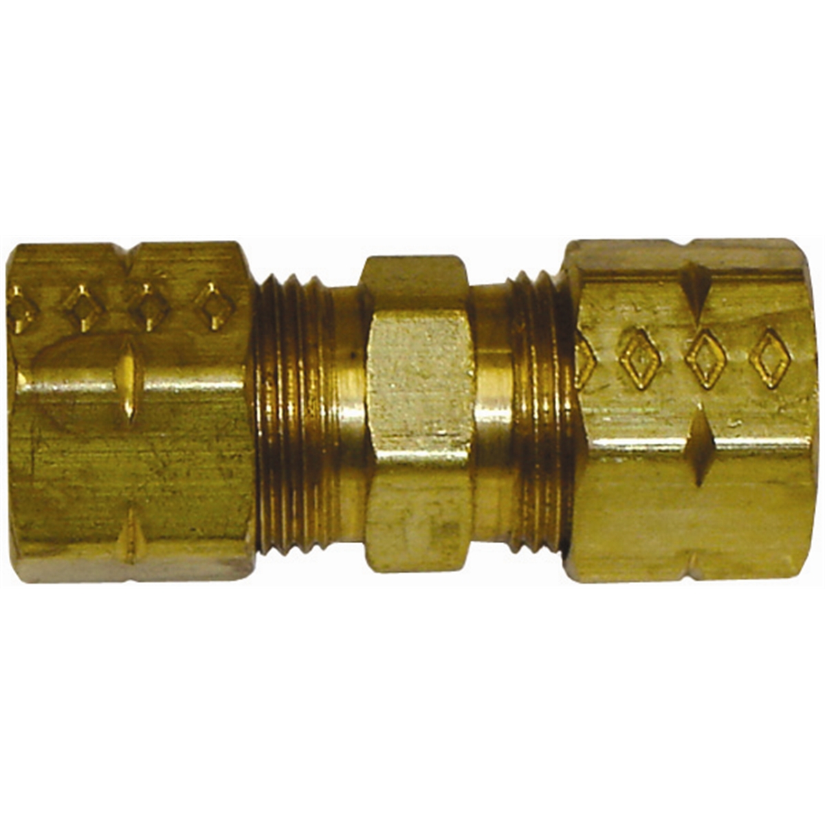 3/8" Solderless Compression Union Brass Fitting