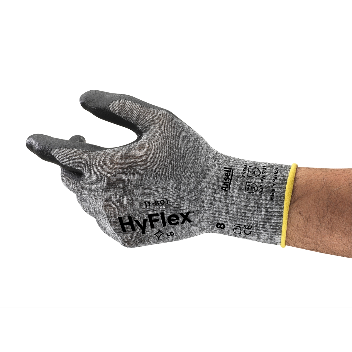 GLOVE HYFLEX 11-801 LIGHT DUTY INDUSTRIAL SZ 11