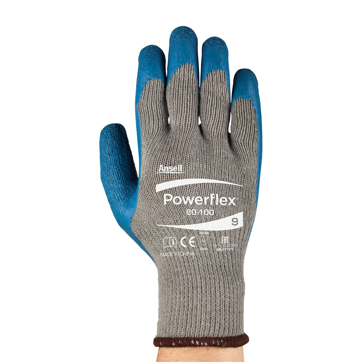 GLOVE POWERFLEX 80-100 HD IND SZ 6 12/BOX