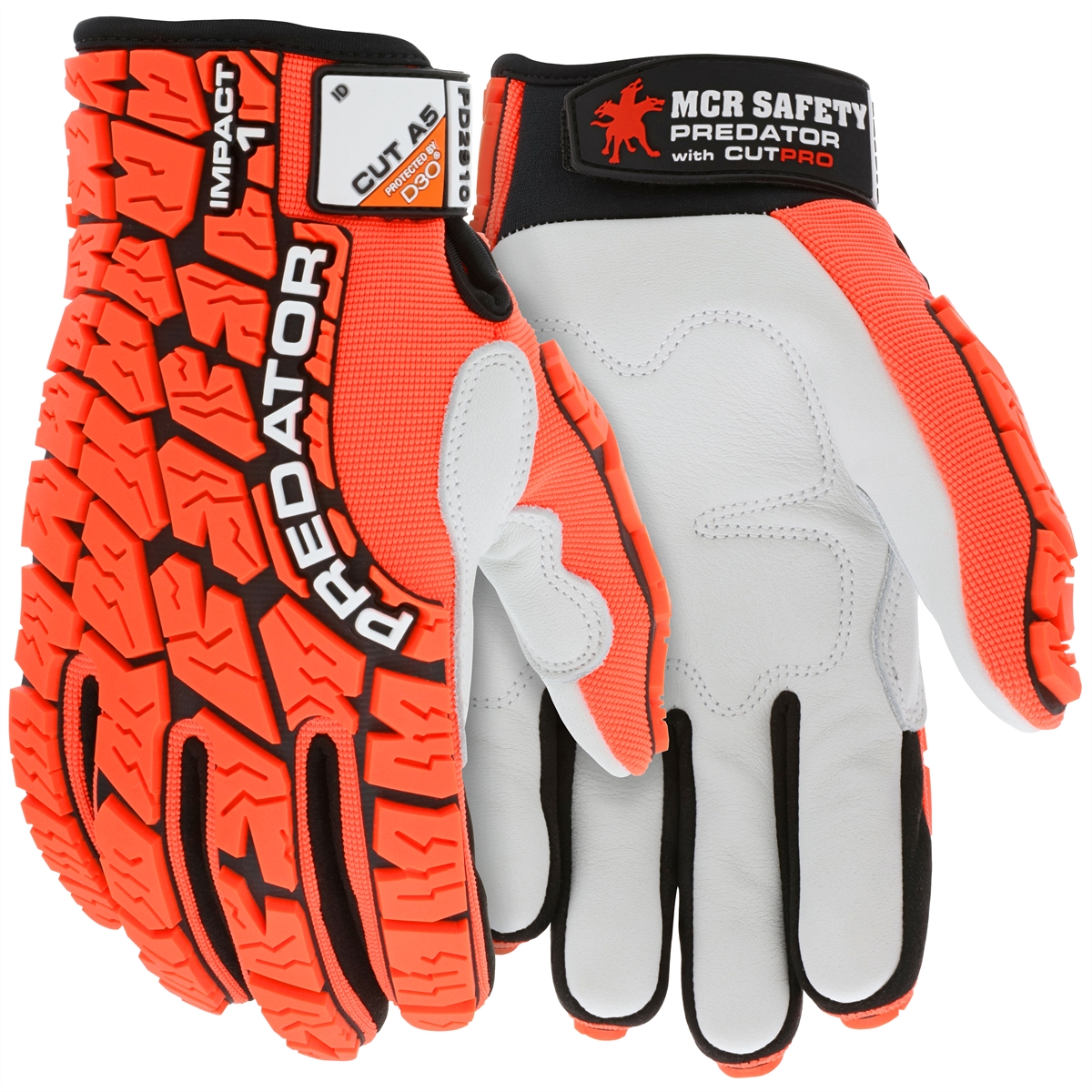 Predator Mechanics Gloves Cowskin leather palm D3O