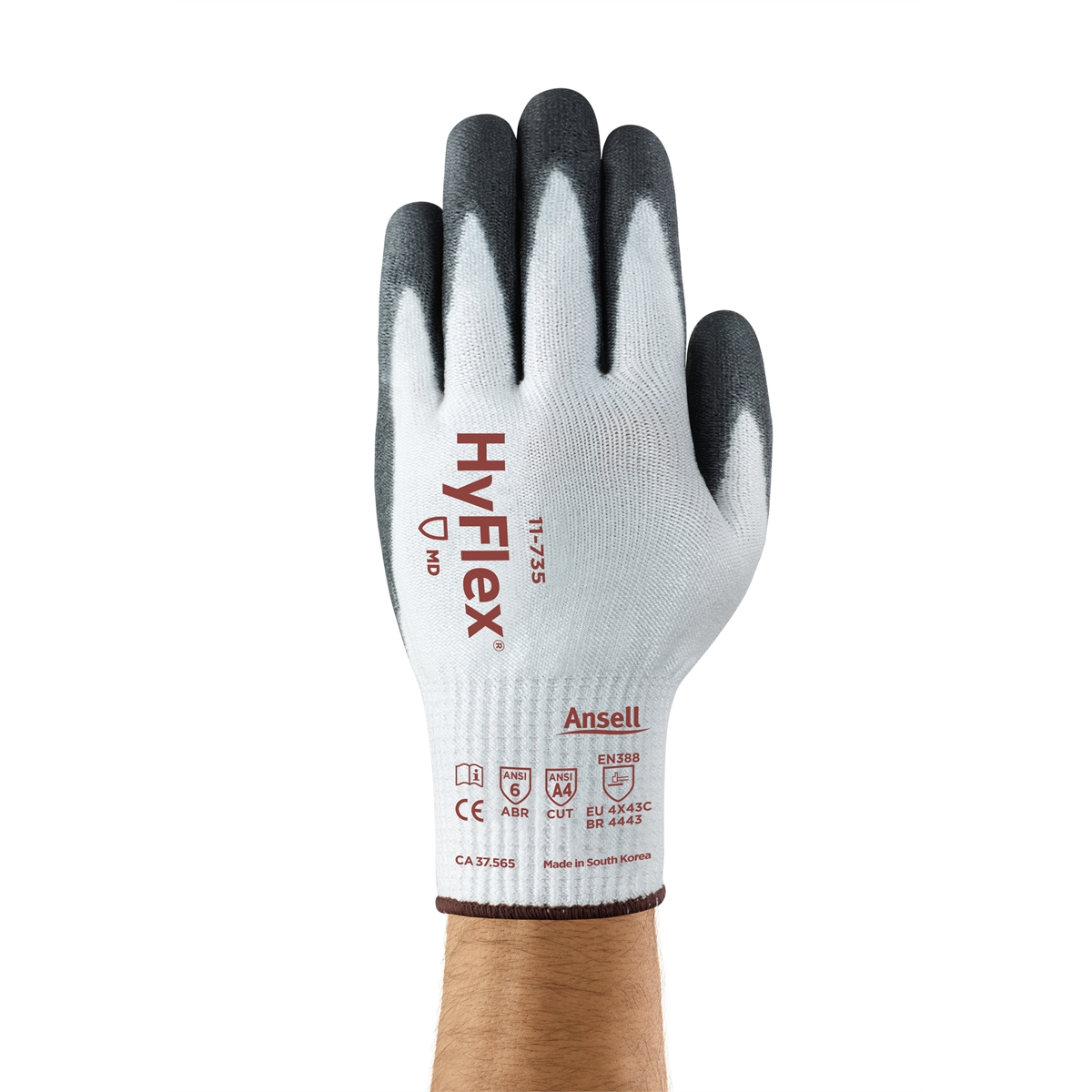 GLOVE HYFLEX 11-735 MED DUTY CUT RESISTANT SZ 8